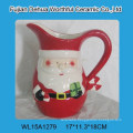 Elegant santa claus shape ceramic tea pot